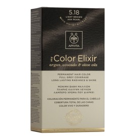 Βαφή Μαλλιών Καστανό Ανοιχτό Σαντρέ Περλέ 5.18 My Color Elixir Apivita 50 ml