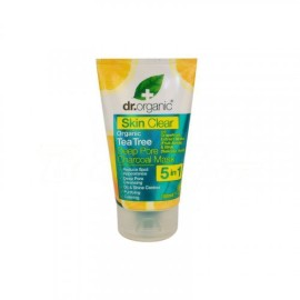 Mάσκα Προσώπου με Ενεργό Άνθρακα Skin Clear Organic Tea Tree Deep Pore Charcoal Mask 5in1 Dr. Organic 100 ml