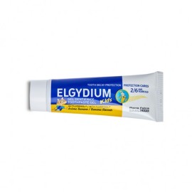 Οδοντόπαστα Τζελ με Fluorinol Κατά της Τερηδόνας για Παιδιά από 2 έως 6 ετών 500 ppm (άρωμα μπανάνας)  Oral Care Elgydium Kids 50ml