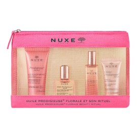 Nuxe Promo Prodigieuse Florale Travel Kit Αρωματικό Σετ με Αφρόλουτρο 30ml, Ξηρό Λάδι 10ml, Άρωμα 15ml & Κρέμα Τζελ 15ml