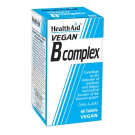 Health Aid Vegan B Complex Συμπλήρωμα Διατροφής με Σύμπλεγμα Βιταμινών Β 60tabs