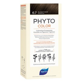 Βαφή Μαλλιών Ξανθό Σκούρο Σοκολατί Phyto Color 6.7 Kit Phyto