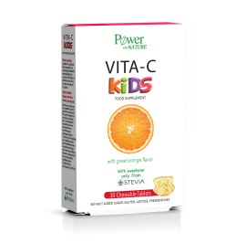 Power Health Βιταμίνη C Για Παιδιά Σε Μασώμενα Δισκία  Vita-C kids 30 chew.tabs