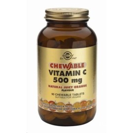 Solgar Βιταμίνη C Μασώμενη Mε Γεύση Πορτοκάλι Vitamin C 500mg Chewable Orange Flavour  90 tabs