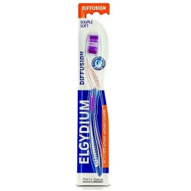Elgydium Diffusion Soft Οδοντόβουρτσα Μαλακή σε Μωβ Χρώμα
