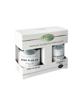 Power Health Promo 1+1 ΔΩΡΟ Συμπλήρωμα Ψευδαργύρου 15mg Με D3 2000IU 30caps & Δώρο Βιταμίνη C με Βιοφλαβονοειδή 1000mg  20caps Platinum Range