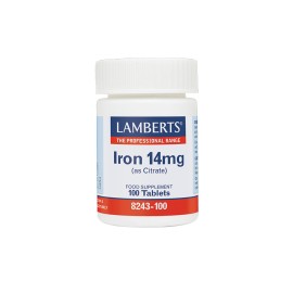 Lamberts Συμπλήρωμα Σιδήρου  Iron 14mg 100tabs