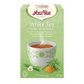 Βιολογικό Αγιουβερδικό Τσάι με λευκό Τσάι &  Αλόη White Tea Yogi Tea 17τμχ