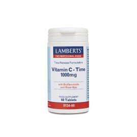 Lamberts Βιταμίνη  1000mg Βραδείας Αποδέσμευσης  C - Time 1000mg 60tabs