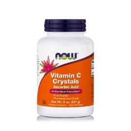 Ασκορβικό Οξύ Σε Σκόνη ( Βιταμίνη C) C Crystals Ascorbic Acid Powder (Vegetarian) Now 227gr