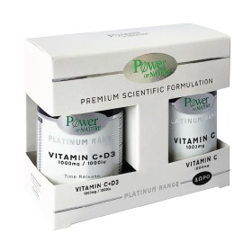 Power Health Promo 1+1 ΔΩΡΟ Συμπλήρωμα Βιταμίνης C 1000mg Με D3 1000IU 30caps & Δώρο Βιταμίνη C με Βιοφλαβονοειδή 1000mg 20caps Platinum Range