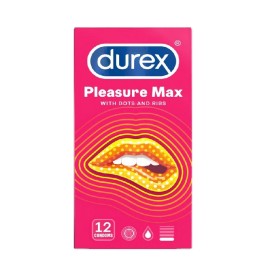 Προφυλακτικά με Ανάγλυφες Κουκίδες & Ραβδώσεις Pleasuremax  Durex 12τμχ