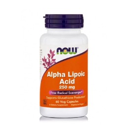 Άλφα Λιποϊκό Οξύ 250mg Alpha Lipoic Acid 250 mg Now 60 vcaps