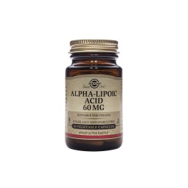 Ισχυρό Αντιοξειδωτικό Άλφα Λιποϊκό Οξύ Alpha Lipoic Acid 60 mg Solgar 30 vacps