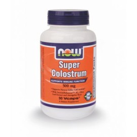 Πρωτόγαλα Με Εκχύλισμα Φύλλων Ελιάς  Super Colostrum 500 mg with Olive Leaf Extract Now vcaps