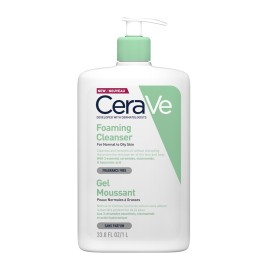 Αφρώδες Τζελ Καθαρισμού για Πρόσωπο & Σώμα Για Κανονικες ως Λιπαρές Επιδερμίδες Foaming Cleanser For Normal To Oily Skin CeraVe 1 lt
