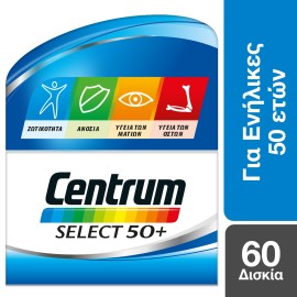 Centrum Πολυβιταμίνη Για Ενήλικες Άνω Των 50 Ετών Select 50+ 60 tabs