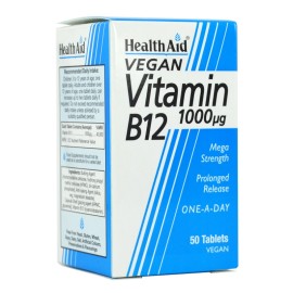 Βιταμίνη Β12 Vitamin B12 (1000mg) Health Aid Tabs 50 Τμχ