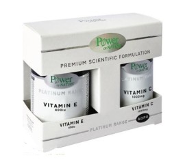Power Health Promo 1+1 ΔΩΡΟ Βιταμίνη Ε 400ΙU Vitamin E  30 caps & ΔΩΡΟ Vitamin C 1000mg 20 tabs Platinum Range