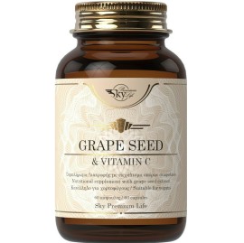 Sky Premium Life Grape Seed & Vitamin C Συμπλήρωμα Διατροφής με Αντιοξειδωτική Δράση 60 κάψουλες