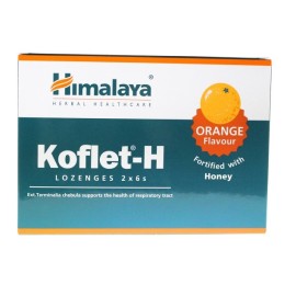 Himalaya Παστίλιες για τον Λαιμό με Γεύση Πορτοκάλι Koflet-H  12 τμχ