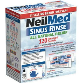 Ανταλλακτικά Φακελάκια Ισοτονικό Διάλυμα Ρινικών Πλύσεων Για Ενήλικες NeilMed Sinus Rinse  120 units