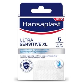 Hansaplast Αποστειρωμένα Αυτοκόλλητα Επιθέματα 5x7.2cm  Ultra Sensitive XL 5τμχ