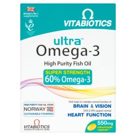 Vitabiotics Ωμέγα 3 Λιπαρά Οξέα Ultra Omega-3 Super Strength 60 caps