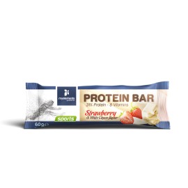 Μπάρα Πρωτεΐνης για Αθλητές Γεύση Φράουλα-Λευκή Σοκολάτα Protein Bar Strawberry White Chocolate  MyElements 60 gr
