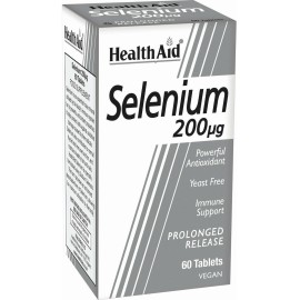 Health Aid Selenium 200mg Συμπλήρωμα Διατροφής με Σελήνιο 60tabs