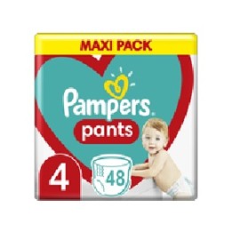 Pants Πάνες Βρακάκι Μέγεθος 4 (9-15kg) Pampers 48 τμχ