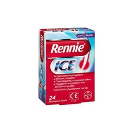 Συμπλήρωμα Διατροφής για τη Δυσπεψία Γεύση Μέντας Rennie Ice Bayer 24 chew. tabs