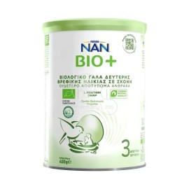 Nestle Nan Bio+ 3 Βιολογικό Γάλα σε Μορφή Σκόνης από τον 10ο Μήνα 400gr