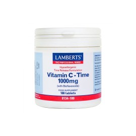 Lamberts Βιταμίνη C 1000 mg Αργής Αποδέσμευσης  Vitamin C 1000mg Time Release 180tabs