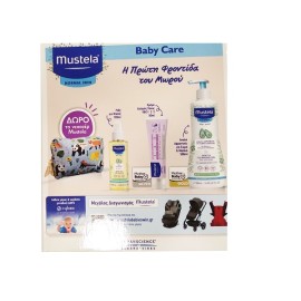 Promo Σετ Προσφορας Set Baby Care Gentle Cleansing Gel Tζέλ Καθαρισμού 500ml & Κρέμα Αλλάγής Πάνας VBC1-2-3 50ml & Λάδι για Μασάζ 100ml & Δώρο Νεσεσέρ Mustela