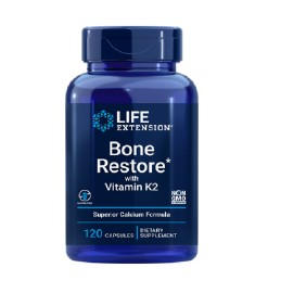 Συμπλήρωμα Διατροφής Για την Yγεία Των Οστών Bone Restore With Vitamin K2 Life Extension 120 tabs