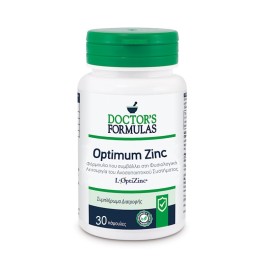Συμπλήρωμα Διατροφής Για Ενίσχυση Ανοσοποιητικού Με Ψευδάργυρο Optimum Zinc Doctors Formulas 30 caps