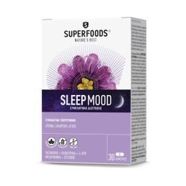 Superfoods Συμπλήρωμα Διατροφής για την Αϋπνία Sleep Mood 30caps