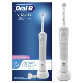 Oral-B Vitality 100 Sensitive Clean Ηλεκτρική Οδοντόβουρτσα Λευκή