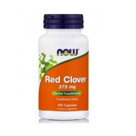 Συμπλήρωμα Διατροφής απο Κόκκινο Τριφύλλι για  Τόνωση Οργανισμού  Red Clover 375 mg Now 100 caps