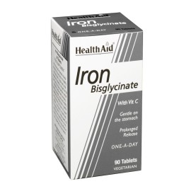 Σίδηρος Δισγλυκινικός Iron Bisglycinate Health Aid Τabs 90 Τμχ