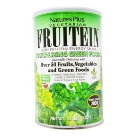 Natures Plus  Ισχυρό  Αντιοξειδωτικό Πρωτεϊνούχο Ρόφημα Με Λαχανικά   Spiru-Tein Fruitein Green 576gr
