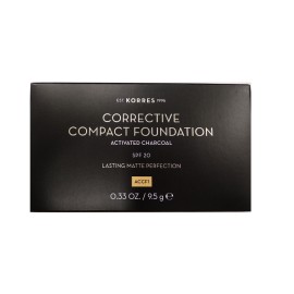 Διορθωτικό Compact  Make-up ACCF1 SPF20 με Ενεργό Άνθρακα Για την Κάλυψη των Ατελειών & Ματ Αποτέλεσμα Corrective Compact Foundation ACCF1 SPF20  Korres 9.5 gr