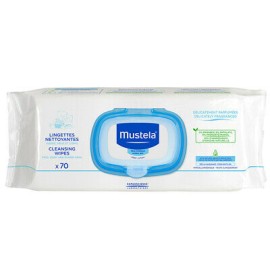 Μαντηλάκια Καθαρισμού και Αλλαγής Πάνας Mustela Bebe 70 τεμάχια
