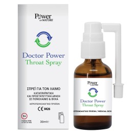 Power Health Σπρέι για Ερεθισμένο Λαιμό Doctor Power Throat Spray 30ml