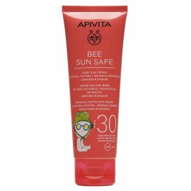 Αντηλιακή Προστασία Για Βρέφη Και Νήπια SPF30 Baby Sun Cream Be Sun Safe Apivita 100 ml