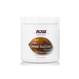 100% Αγνό Βούτυρο Κακάο  Cocoa Butter (100% Pure) Now Solutions 207 ml