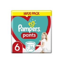 Pants Πάνες Βρακάκι Μέγεθος 6 (15+kg) Pampers 36 τμχ