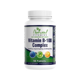 Natural Vitamins Σύμπλεγμα Βιταμινών Β Vitamin B-100 Complex 50tabs