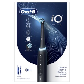 Oral-B iO Series 5 Hλεκτρική Οδοντόβουρτσα σε Μαύρο Χρώμα με Θήκη Ταξιδιού